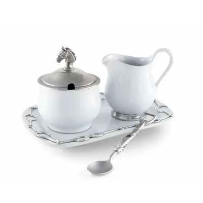 Equestrian Sugar And Creamer Set