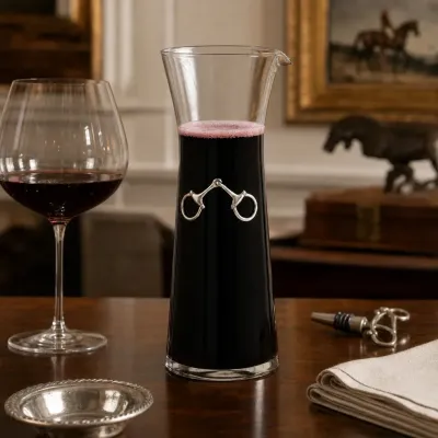 Equestrian Bit Wine Carafe 10 in.