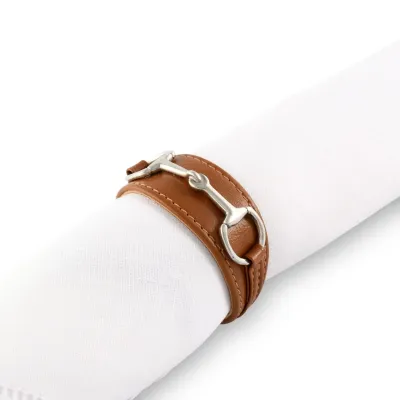 Bit Vegan Leather Napkin Ring