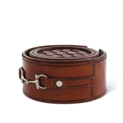 Leather Bit Coaster Set