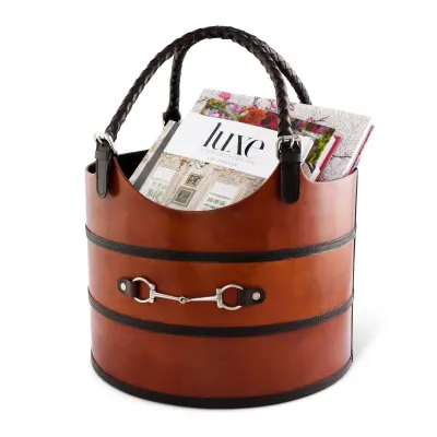 Leather Bit Magazine Bag