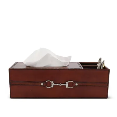 Leather Bit Office Pencil Box