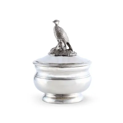 Morning Hunt Pewter Pheasant Sauce Bowl