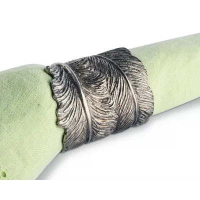 Song Bird Pewter Feather Napkin Ring
