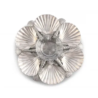 Sea And Shore Pewter Marine Life Serving Tray
