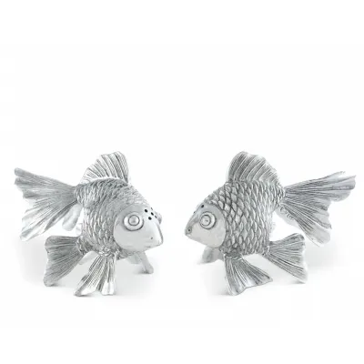 Sea And Shore Pewter Goldfish Salt And Pepper Set