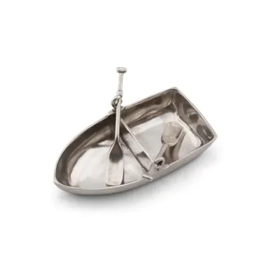 Sea And Shore Row Boat Salt Cellar