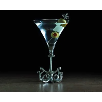 Sea And Shore Octopus Pewter Stem Cocktail Glass