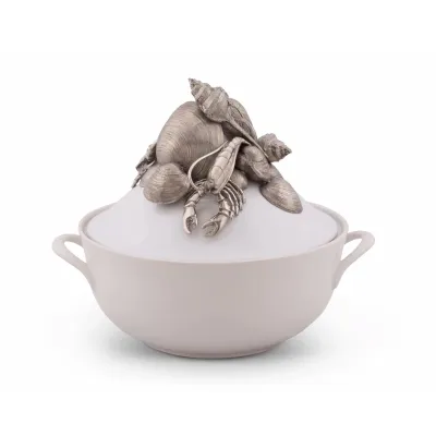 Sea And Shore Marine Life Stoneware Soup Tureen