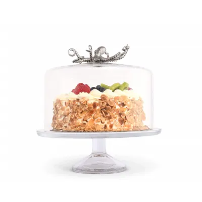 Cake Plate with Dome Octopus