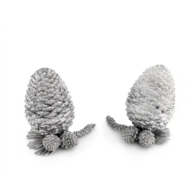 Majestic Forest Pewter Pine Cones Salt And Pepper Set