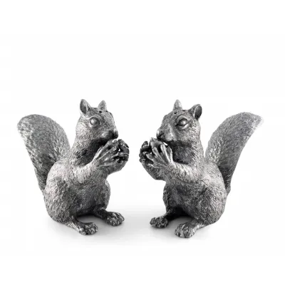 Woodland Creatures Pewter Squirrels Salt And Pepper Set