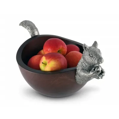 Woodland Creatures Squirrel Head And Tail Nut Bowl Large