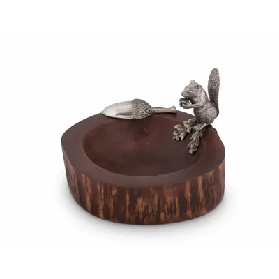 Woodland Creatures Standing Squirrel Nut Bowl And Scoop