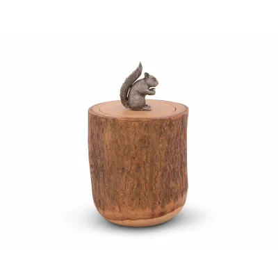 Woodland Creatures Squirrel Wood Canister