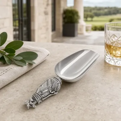 Pewter Golf Bag Ice Scoop