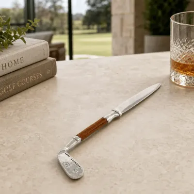 Golf Club Pewter Letter Opener