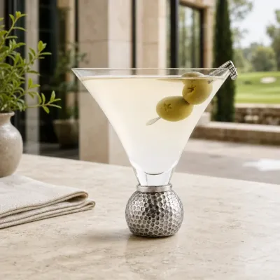 Golf Ball Cocktail Glass