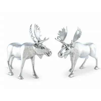 Lodge Style Moose Salt And Pepper Set