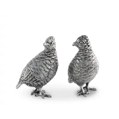 Morning Hunt Standing Quails Salt And Pepper Set