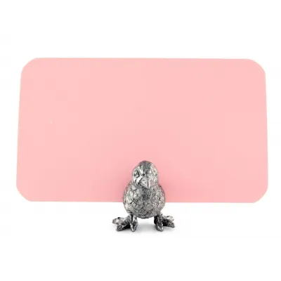 Song Bird Pewter Place Card Holder