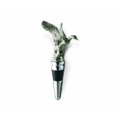 Morning Hunt Pewter Flying Duck Bottle Stopper