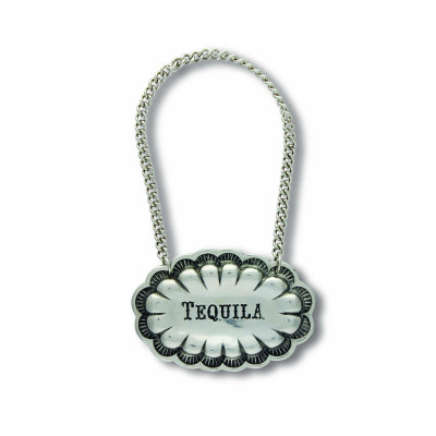 Western Frontier Pewter Tequila Decanter Tag