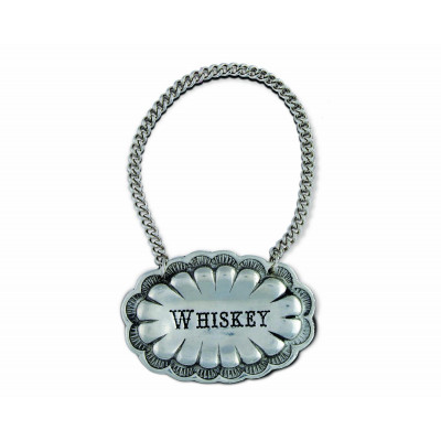 Western Frontier Pewter Whiskey Decanter Tag
