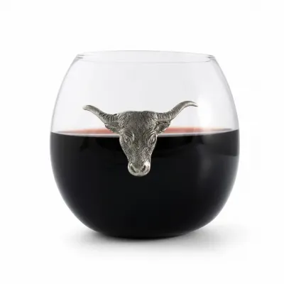 Longhorn Stemless Wine Glass