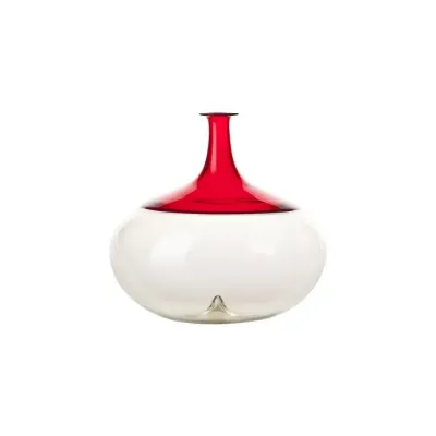 Bolle by Tapio Wirkkala Straw Yellow/Red Vase