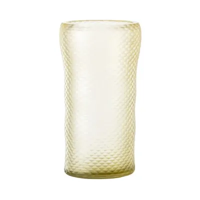 Battuto A Nido D'Ape by Carlo Scarpa Straw Yellow Vase