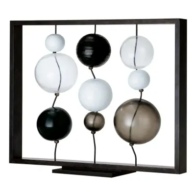 Circo Di Lune by Monica Guggisberg & Philip Baldwin Black/Milk-White/Crystal Sandblasted