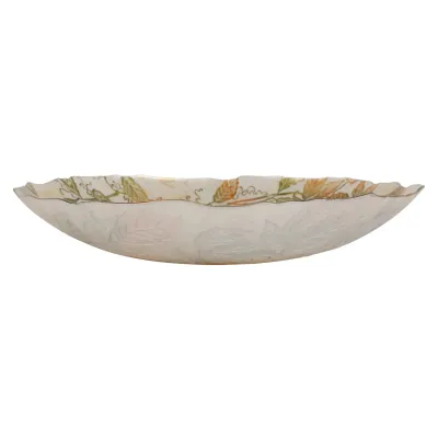 Autunno Glass Large Serving Bowl 16"D, 3"H