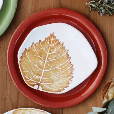 Autunno Acorns & White Oak Leaves Oblong Platter