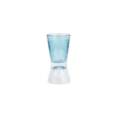 Barocco Light Blue Liquor Glass 4"H, 2 oz