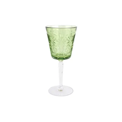 Barocco Mint Green Wine Glass 7.5"H, 8 oz