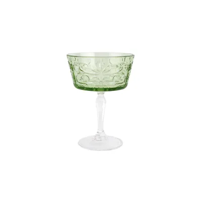 Barocco Mint Green Coupe Champagne Glass 5.5"H, 8 oz