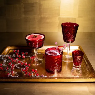 Barocco Ruby Coupe Champagne Glass 5.5"H, 8 oz