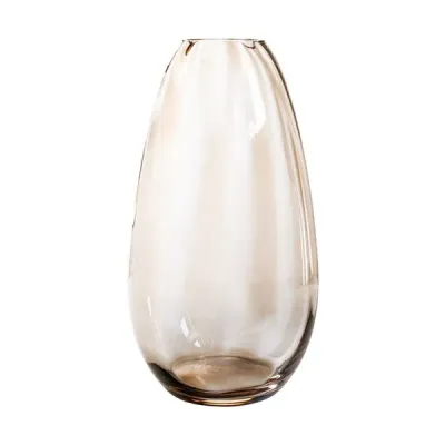 Bolla Glass Tortoise Pleated Vase Medium