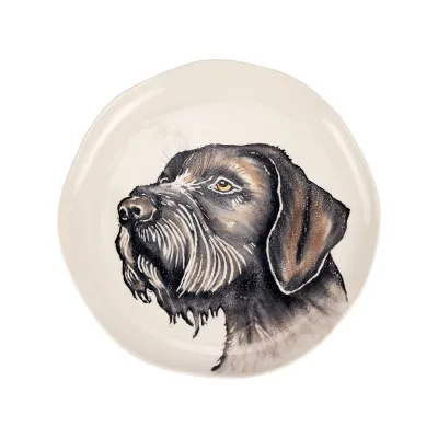 Cacciatore Spinone Italiano Medium Round Platter 14"D