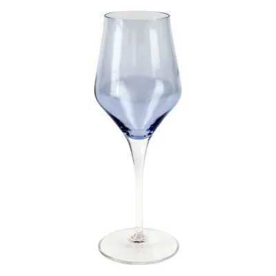 Contessa Blue Wine Glass 9"H, 9 oz