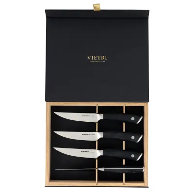 Coltelli Black Steak Knives - Set of 4 9”L