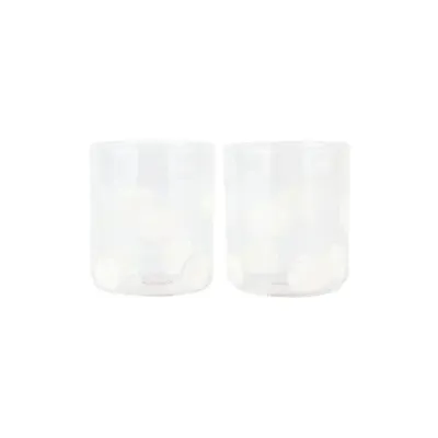 Drop White Double Old Fashioned Set of 2