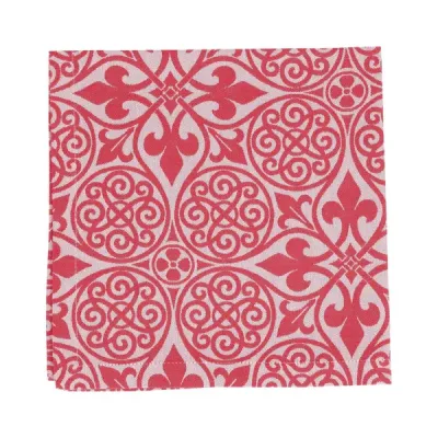 Damask Red Napkins Set of 4