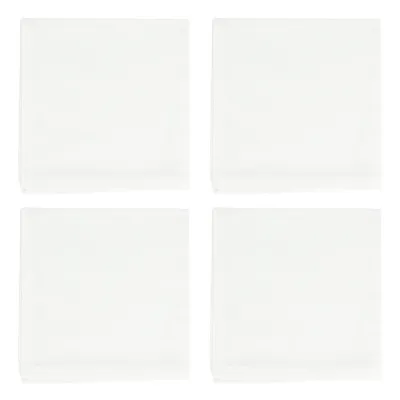 Damask White Napkins - Set of 4 21.5"Sq