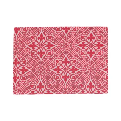 Damask Red Placemats Set of 4