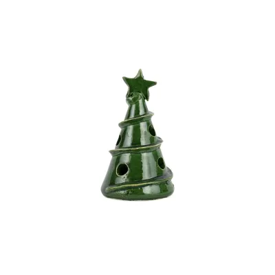 Foresta Green Mini Swirl Tree 2.75"D, 5"H