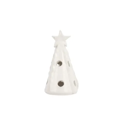 Foresta White Mini Ribbon Tree 2.5"D, 5"H