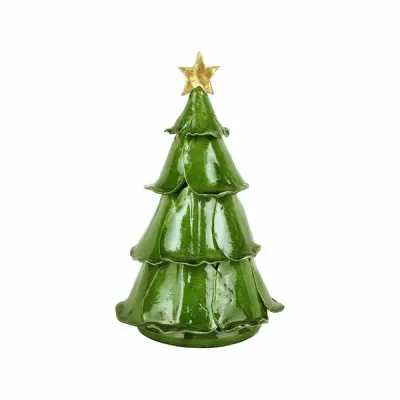 Foresta Green Ruffled Tree Medium