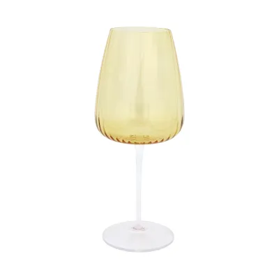 Francesca Amber Water Glass 9.75"H, 24 oz